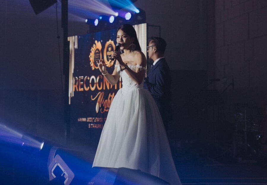 Tincy Tan hosting a gala evening